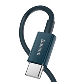 Baseus Superior USB Type-C – iPhone, 20W gyorstöltős adatkábel, 1 m, kék