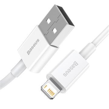 Baseus Superior USB Type-A – iPhone, 2.4A gyorstöltő adatkábel, 1m, fehér