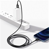 Baseus Superior USB Type-A – iPhone, 2.4A gyorstöltő adatkábel, 1m, fekete