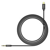 Baseus M01 Yiven USB Type-C – 3,5 mm jack audió kábel, 1.2m, fekete