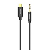 Baseus M01 Yiven USB Type-C – 3,5 mm jack audió kábel, 1.2m, fekete