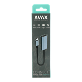 AVAX AD603 CONNECT+ Type C - HDMI 4K/60Hz adapter, alumínium
