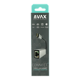 AVAX AD604 CONNECT+ Type C 3.0 - Gigabit Ethernet adapter, alumínium