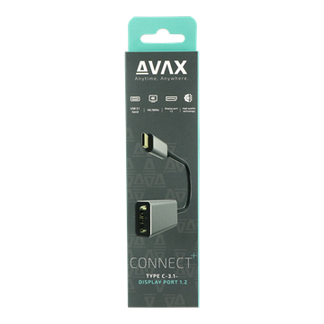 AVAX AD605 CONNECT+ Type C 3.1-Display port 1.2 adapter