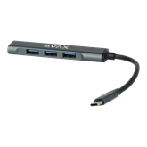 AVAX HB601 CONNECT+ Type C - 4xUSB 3.0 HUB