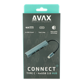 AVAX HB601 CONNECT+ Type C - 4xUSB 3.0 HUB