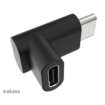 Akasa - Right Angle USB Type-C Male to Female Adapter - Duo pack - AK-CBUB63-KT02