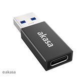 Akasa - USB Type-A Male to USB Type-C Female Adapter - Duo pack - AK-CBUB61-KT02