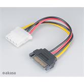 Akasa 4pin Molex - 15pin SATA adapter - 15cm - Duo pack - AK-CBPW03-KT02
