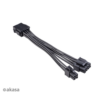 Akasa 8-Pin to 8+4 pin adapter 15 cm - AK-CBPW22-15