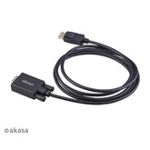 Akasa DisplayPort - VGA adapterkábel - AK-CBDP25-20BK