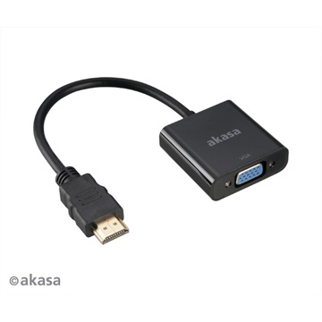 Akasa HDMI - VGA - 20cm - AK-CBHD15-20BK