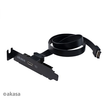 Akasa Low Profile PCI Bracket Cablewith USB 3.1 Gen 2 Type-C