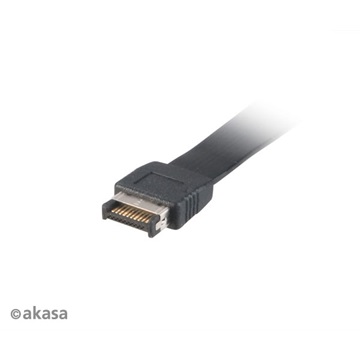 Akasa Low Profile PCI Bracket Cablewith USB 3.1 Gen 2 Type-C