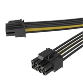 Akasa PCIe 8-Pin to Dual PCIe (6+2)-Pin Splitter Cable - Osztókábel - AK-CBPW24-KT06