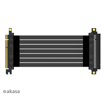 Akasa RISER BLACK X2 Mark IV Premium PCIe 4.0 x16 riser cable - 20cm