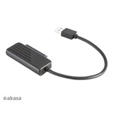Akasa USB3.1 kábel 2,5" SATA SSD ÉS HDD adapter - 20cm - AK-AU3-07BK