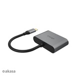 Akasa USB Type-C 2in1 adapter - AK-CBCA23-18BK