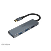 Akasa USB Type-C - 4 x USB 3.0 adapter - AK-CBCA25-18BK