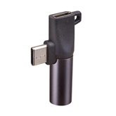 Akyga AK-AD-62 USB type C / USB type C / Jack 3.5mm adapter