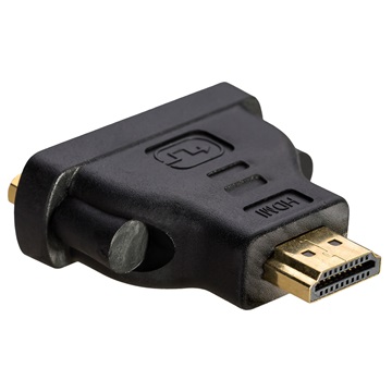 Akyga DVI-F/HDMI-M DVI 24+5 Dual Link adapter AK-AD-02-BK