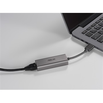Asus USB-C2500 USB-A - Ethernet Adapter - Szürke