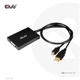 Club3D Mini DisplayPort to Dual Link DVI, HDCP ON version Active Adapter - HDCP-támogatással rendelkező kijelzőkhöz