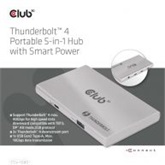 Club3D Thunderbolt 4 Portable 5-in-1 Hub with Smart Power