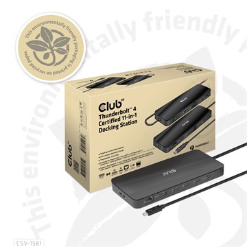 Club3D Thunderbolt 4 Certified 11-in-1 Docking Station