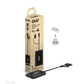 Club3D USB Type-C (with USB Type-A adapter) to dual DisplayPort™(4K60Hz) Video Splitter