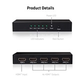 Club3D HDMI 2.0 4K60Hz UHD Splitter 4 Ports