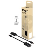 Club3D MINI DISPLAY PORT 1.1 TO HDMI 1.4 VR READY  MALE TO FEMALE PASSIVE ADAPTER