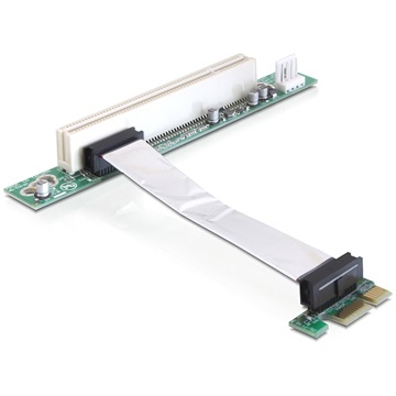 Delock 41856 PCI Express emelő kártya x1 > PCI 32Bit 5V flexibilis kábellel