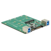 Delock 62732 SATA-átalakító / USB 3.1 B-típusú csatlakozóhüvely > M.2 / mSATA nyílás