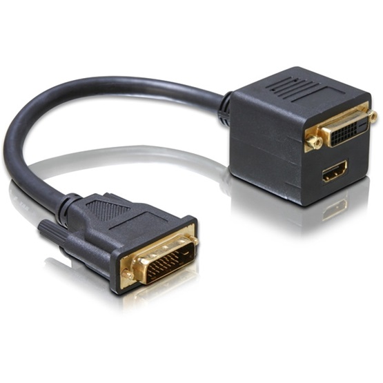 ADA Delock 65057 DVI 25pin apa > DVI 25pin + HDMI anya adapter Expert