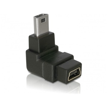 Delock 65097 USB-B mini 5pin apa/anya 90° ferde adapter