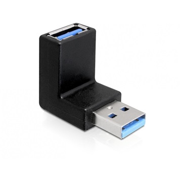Delock 65339 USB 3.0 apa-anya 90° fokban függőlegesen forgatott adapter