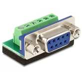 Delock 65498 Sub-D 9 pin anya > Terminal block 6pin adapter