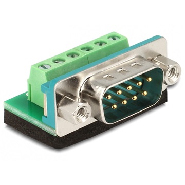 Delock 65499 Sub-D 9 pin apa > Terminal block 6pin adapter