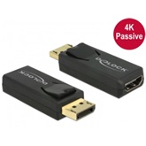 Delock 65571 Displayport 1.2 dugós csatl. - HDMI csatlakozóhüvely 4K passzív adapter - Fekete