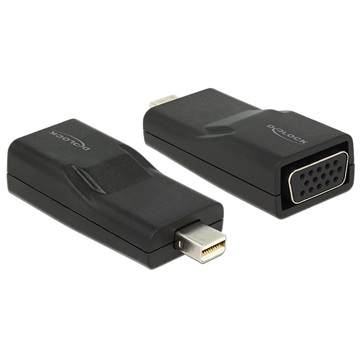 Delock 65654 mini DisplayPort 1.2 dugós csatl. > VGA csatl. hüvely adapter - Fekete