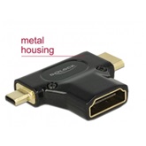 Delock 65666 High Speed HDMI-A Ethernet anya > miniC-microD apa 4K adapter