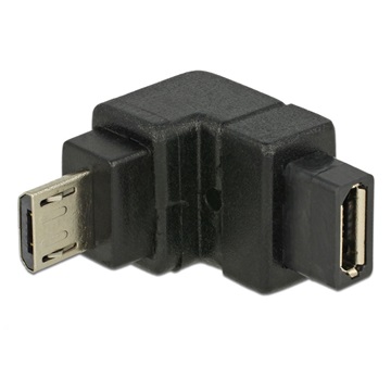 Delock 65668 USB2.0 micro-B apa > USB2.0 micro-B anya lefelé adapter
