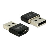 Delock 65680 HDMI-A anya > USB Type-A apa adapter - Fekete