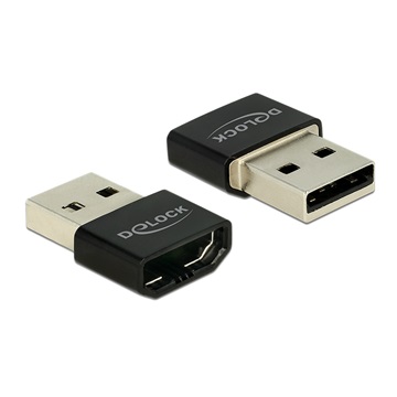 Delock 65680 HDMI-A anya > USB Type-A apa adapter - Fekete