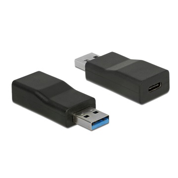 Delock 65696 Átalakító USB 3.1 Gen 2 A-típusú csatlakozódugó > USB Type-C típusú csatlakozóhüvely, aktív