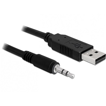 Delock 83114 USB 2.0 apa > soros-TTL 3,5mm sztereo jack konverter - 1,8m (3.3V)