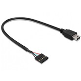 Delock 83170 USB 2.0 pin fejes anya > USB mini apa kábel - 30 cm