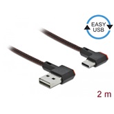 Delock 85283 EASY-USB 2.0 A csatlakozódugó - USB-C csatlakozódugó ívelt bal / jobb