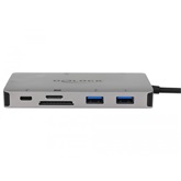 Delock 87735 USB-C dokkoló állomás 4K - HDMI / VGA / USB 3.1 / SD / LAN / PD 3.0